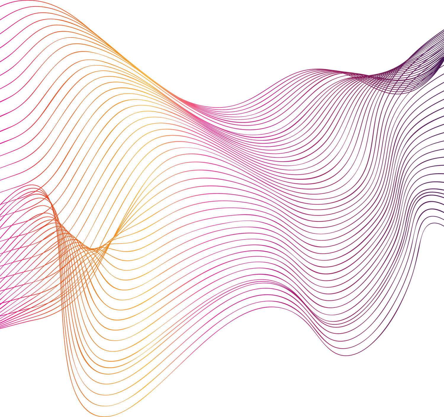 Striped colorful smoke shape